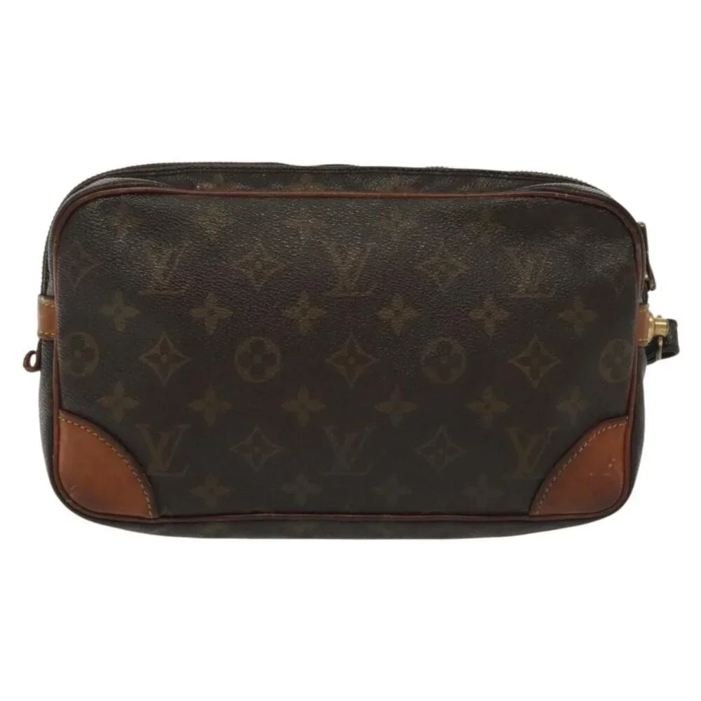 LOUIS VUITTON Monogram Marly Dragonne GM Clutch Bag M51825 LV Auth